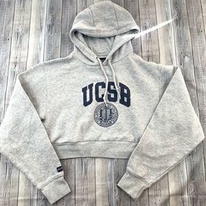 Repurposed Jansport UCSB Cropped Hoodie